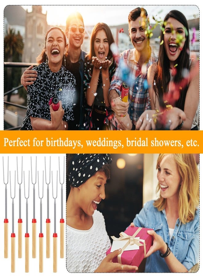 Yoande 48 Sets S'mores Party Favor Includes Smores Sticks for Fire Pit Celebrate Smore Birthday Party Favors Tags with String Extendable Marshmellow Sticks Smores Skewers for Wedding Camping - Image 3