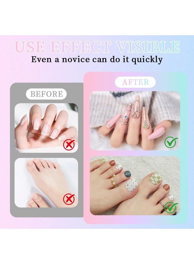12 Colors Nail Art Pens Set, 2026 Upgraded Nail Art Markers, Fine Tip Nail Art Pen 0.5mm - Image 4