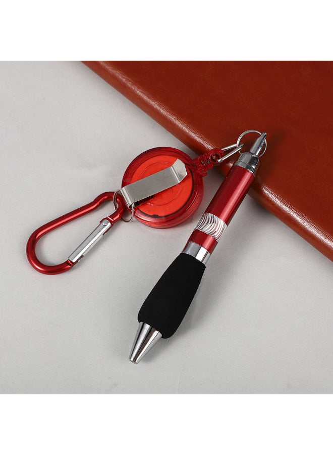 زي دي قلم حبر جديد بسحاب معدني - قلم حبر بسحاب قابل للسحب - قلم حبل قابل للتعليق - قلم كتابة متين - قلم تسلق الجبال - قلم مفتاح سهل السحب - قلم أزرار - قرطاسية - Image 1