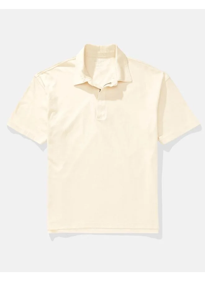 امريكان ايجل AE Oversized Zip-Up Polo Shirt