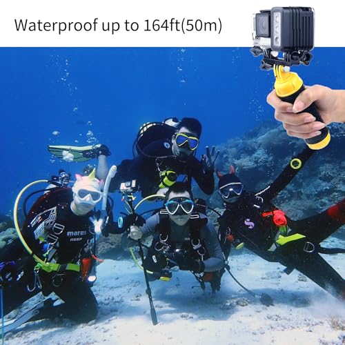 SOONSUN Rechargeable Diving Light - 450 Lumens High Power LED Video Light, Waterproof 164ft, Dimmable Underwater Fill Light for GoPro Hero 13/12/11/10/9/8/7/6/5/4/3+/3, DJI Osmo Action 4 5 Pro Camera - Image 5