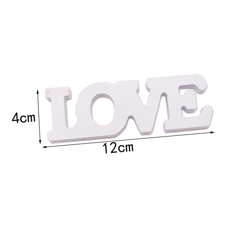 Wooden Table Letters Home Decoration Rustic Wedding Anniversary Party Decor - Image 3