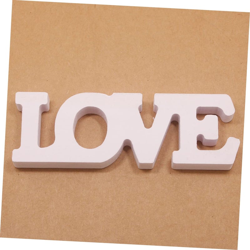 Wooden Table Letters Home Decoration Rustic Wedding Anniversary Party Decor - Image 4