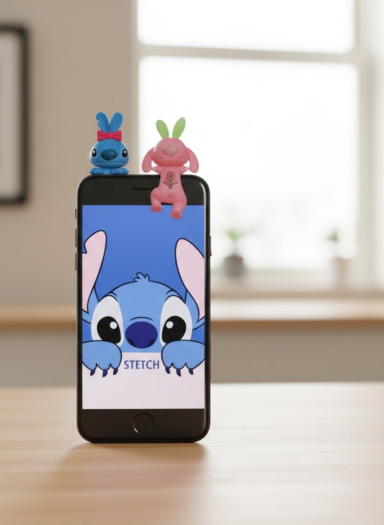 STITCH Two pieces of cute Stitch mobile sticker surprises - Image 1