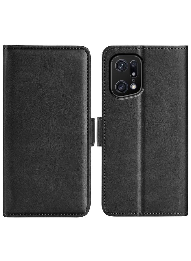 S-TOP Case For OPPO Find X5 Pro Dual-side Magnetic Buckle Leather Phone Case - Image 1