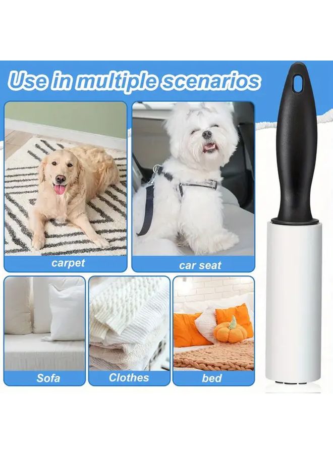 Replacement Roller 4 Rolls Adhesive Hair Remover Paper For Clothes Carpets Sofas - Image 2