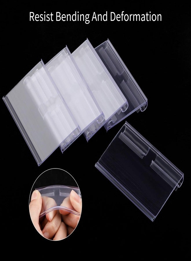 Motroce 140PCS Basket Labels Clip On, Includ 60PCS Clear Plastic Label Holders and 80PCS Label Papers, Labels for Storage Bins, Wire Shelf Retail Price, Merchandise Sign Display Holder for Supermarket - Image 3