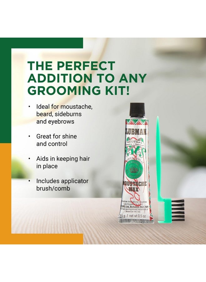 كلوب مان عبوة تعليق شمع الشارب من كلوبمان - محايد، 0.5 أونصة - Image 3