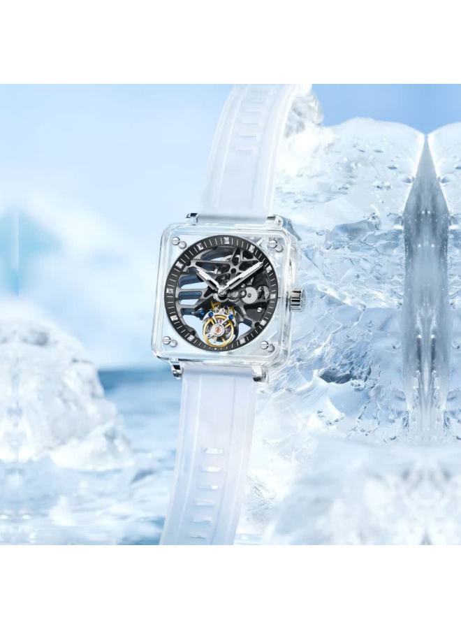 Aesop Tourbillon Skeleton Mechanical Men's Watch Fashion Waterproof Luminous Top Brand Luxury Wrisch Gift For Husband - Image 2