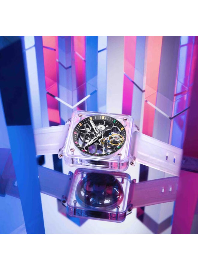 Aesop Tourbillon Skeleton Mechanical Men's Watch Fashion Waterproof Luminous Top Brand Luxury Wrisch Gift For Husband - Image 3