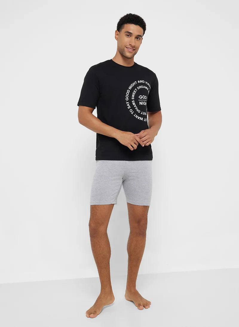 Seventy Five Nightwear T-Shirt & Shorts Sets
