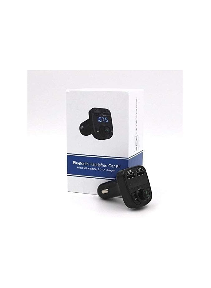 Generic - Bluetooth Car Kit with FM Transmitter & MP3 Player – LCD Display, Dual USB Fast Car Charger (3.1A), Hands-Free Calling & Music Streaming - Image 1