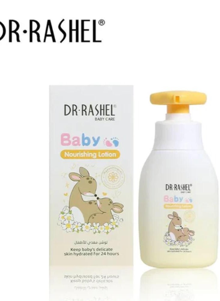 DR. RASHEL Baby Skin Whitening Body Lotion Brighten & Moisturize Keep Baby's Delicate Skin hydrated For 24 Hours160ml
