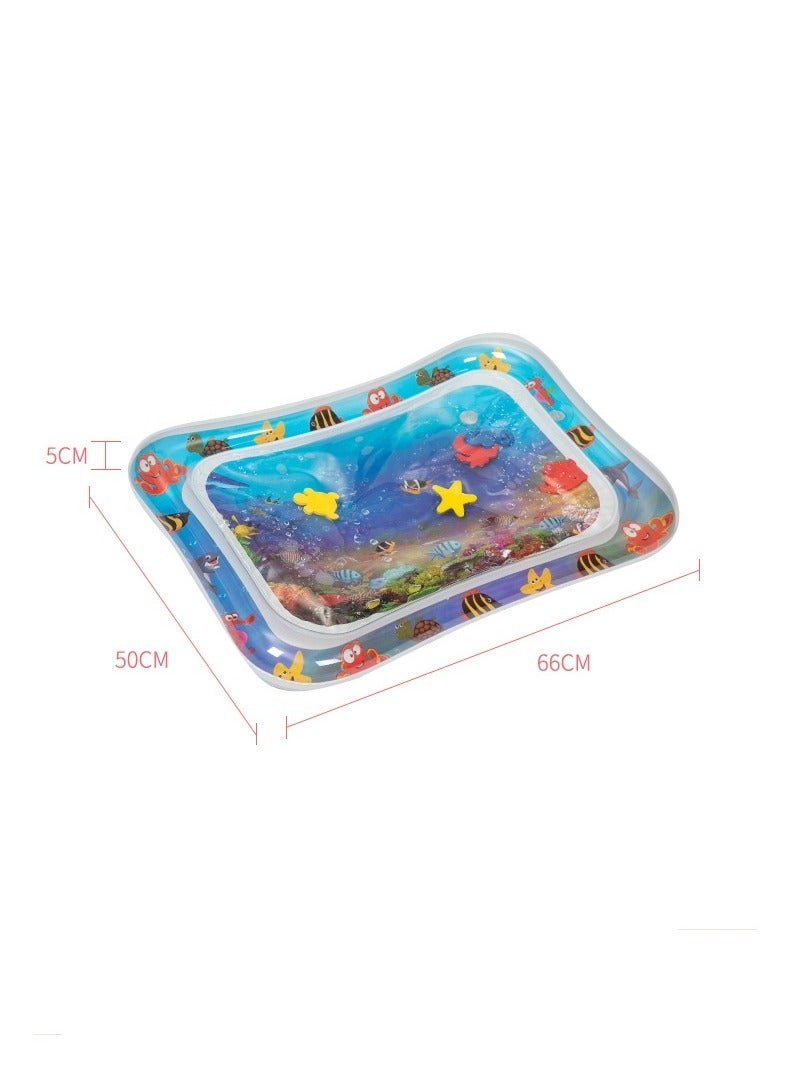 بلومنغ تايم سجادة لعب اطفال قابلة للنفخ للمتعة الحسية ووقت الماء والبطن، 60 * 50 * 5 سم - Image 5