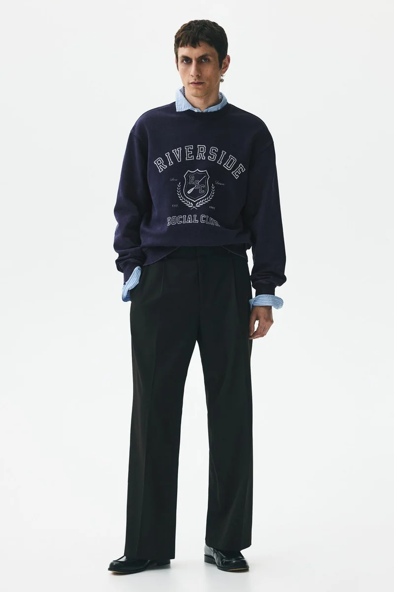 H&M Loose Fit Printed sweatshirt