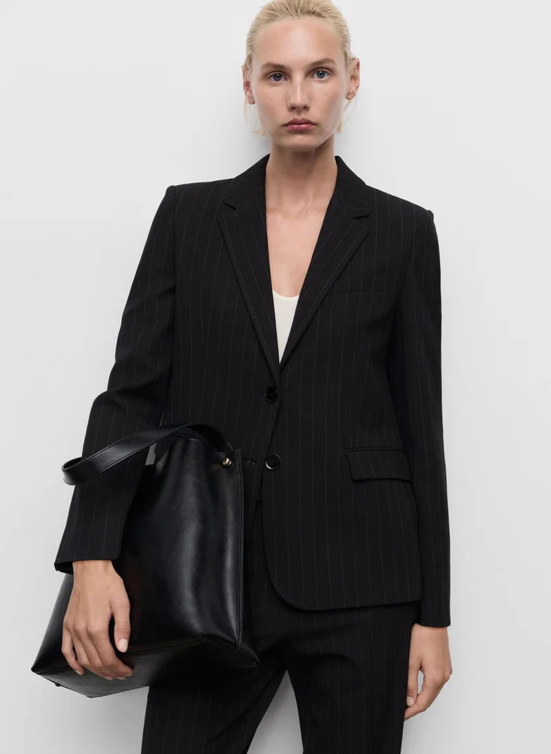 MANGO Straight-fit suit jacket
