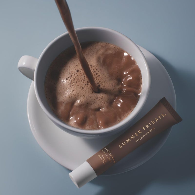 SUMMER FRIDAYS بلسم شفاه صيف الجمعة - كاكاو ساخن (شوكولاتة دافئة شفافة) - 0.5 أونصة / 15 جرام - إصدار محدود - Image 5