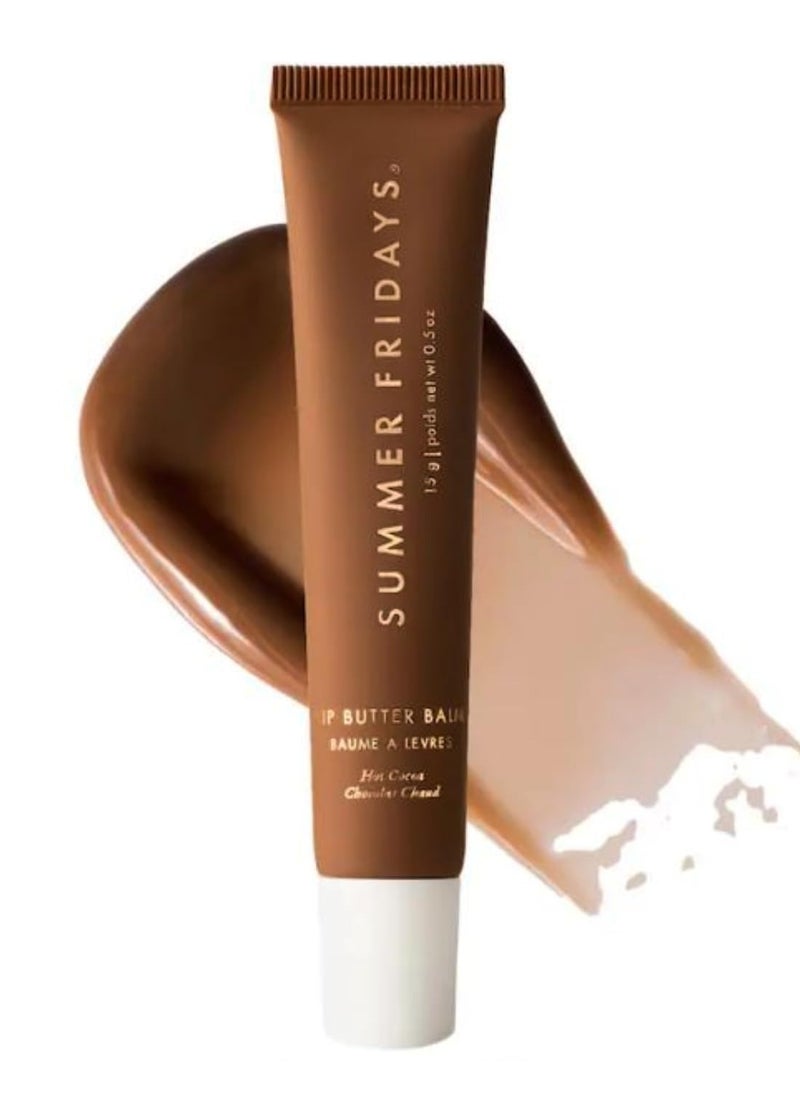 SUMMER FRIDAYS Summer Fridays Lip Butter Balm - Hot Cocoa (sheer warm chocolate) - 0.5 oz / 15 g - Limited Edition 