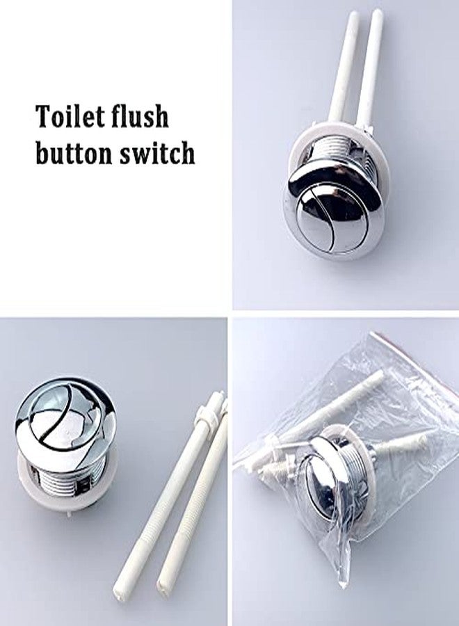 Quupy 3 Pcs 38mm Dual Push Flushing Toilet Button, Replaced Tank Button with Thread Diameter,for Water Valve - Image 3
