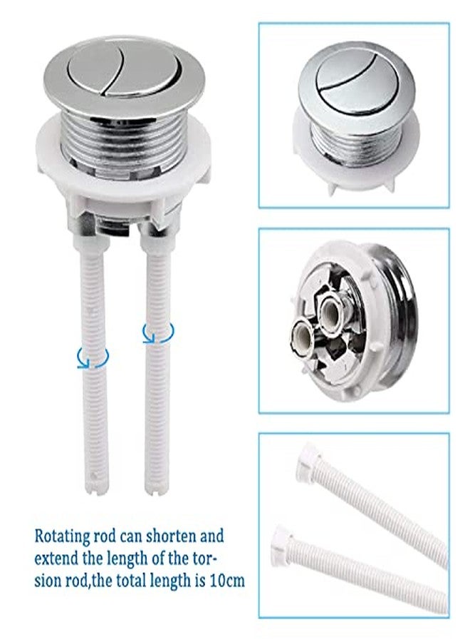 Quupy 3 Pcs 38mm Dual Push Flushing Toilet Button, Replaced Tank Button with Thread Diameter,for Water Valve - Image 4