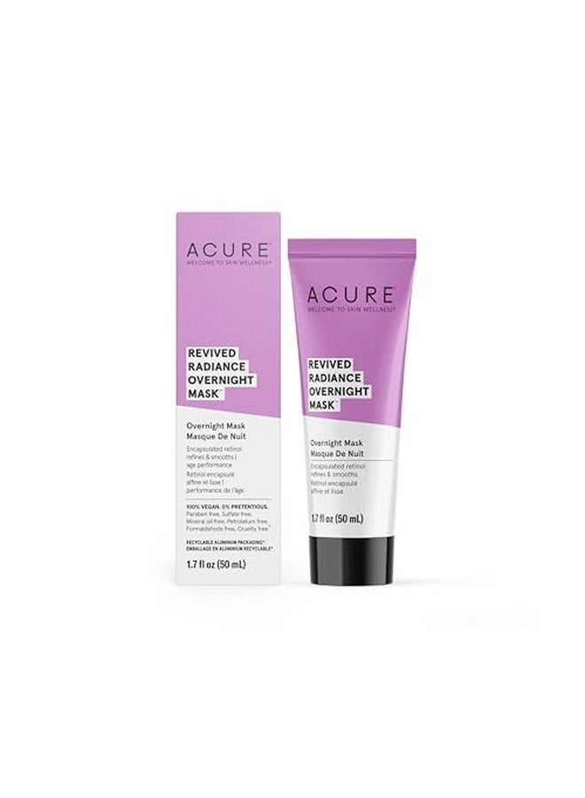 Acure Revived Radiance Overnight Mask For Fine Lines Wrinkles & To Restore Overall Radiance To Tired Lackluster Skin 1.7 Fl Oz - Image 2