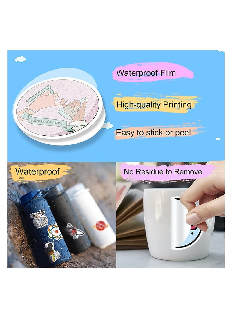 100 Pcs Science Stickers for Hydroflask, Laptop  Water Bottle - Waterproof Vinyl Decals for Kids, Teens, Students  Teachers - Physics, Chemistry  Biology Themes  - Image 5