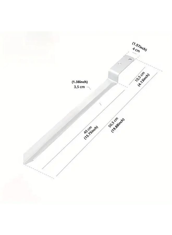 4pcs Heavy Duty Galvanized Steel Ground Anchors No Concrete Required Rust Proof - Image 3