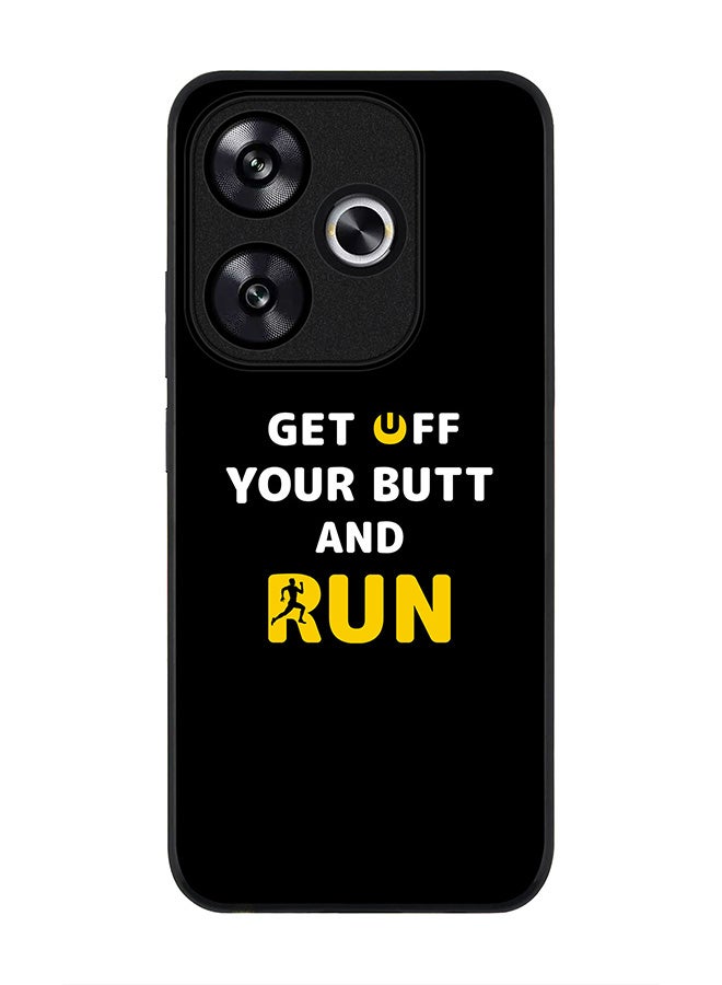 Stylizedd Rugged Black edge case for Xiaomi Poco F6 / Xiaomi Redmi Turbo 3, Slim fit Soft Case Flexible Anti Drop TPU Gel Thin Cover -  Get off - Image 1