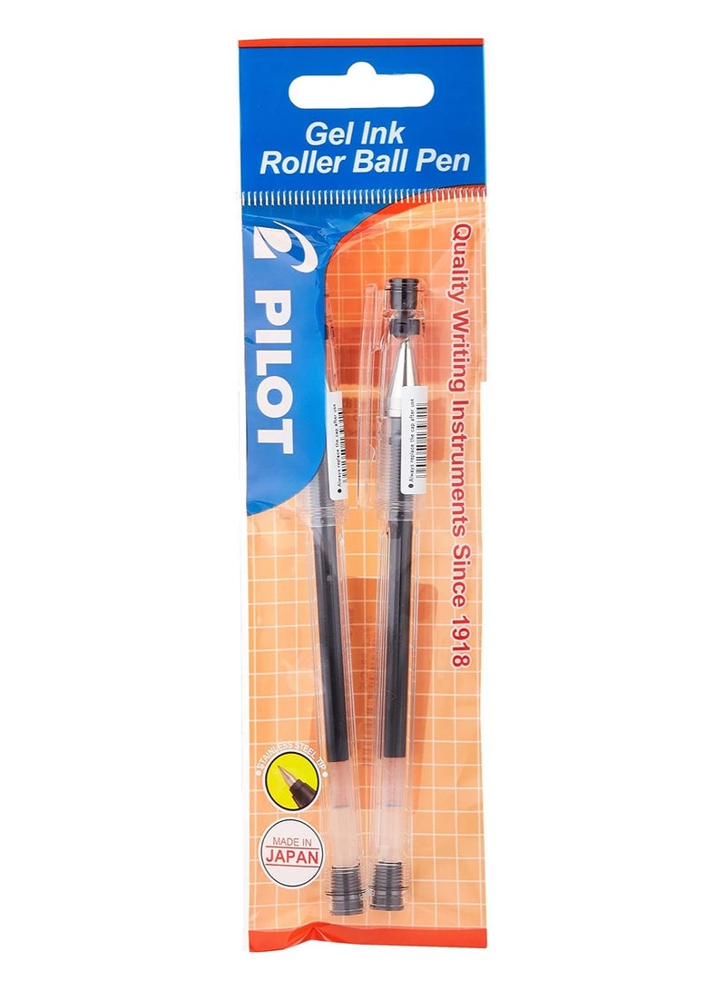 بايلوت قلم جل بايلوت جي تيك قطعتين مقاس 0.4 ملم أسود - Image 3