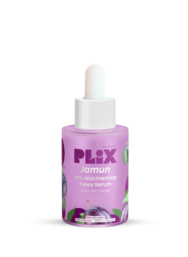 PLIX THE PLANT FIX 10% Niacinamide Face Serum for Acne Marks, Blemishes, Oil Control - Skin Clarifying Jamun Serum for Men And Women with Acne-Prone Skin - 30ml  - Image 1