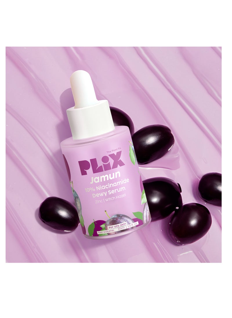 PLIX THE PLANT FIX 10% Niacinamide Face Serum for Acne Marks, Blemishes, Oil Control - Skin Clarifying Jamun Serum for Men And Women with Acne-Prone Skin - 30ml  - Image 2