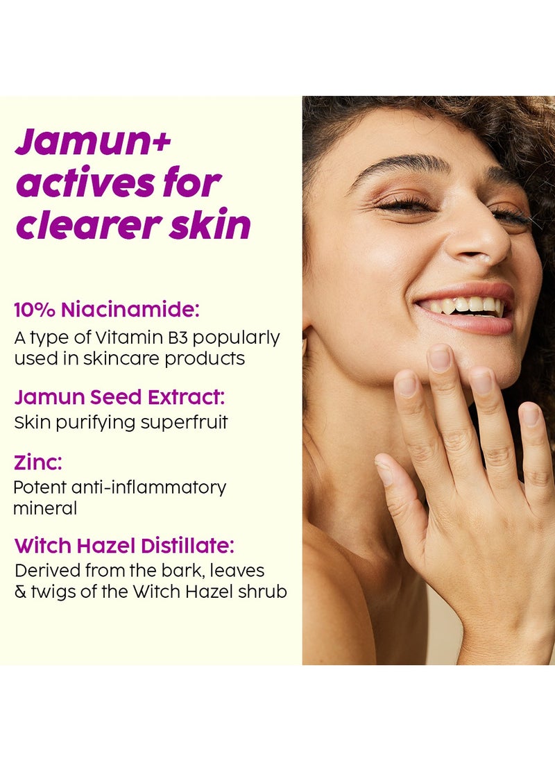 PLIX THE PLANT FIX - 10% Niacinamide Face Serum for Acne Marks, Blemishes, Oil Control - Skin Clarifying Jamun Serum for Men And Women with Acne-Prone Skin - 30ml - Image 1