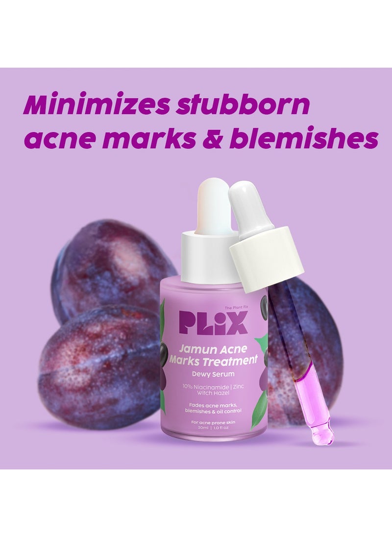 PLIX THE PLANT FIX - 10% Niacinamide Face Serum for Acne Marks, Blemishes, Oil Control - Skin Clarifying Jamun Serum for Men And Women with Acne-Prone Skin - 30ml - Image 1