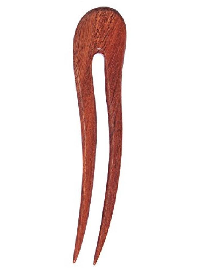 Marycrafts - Wooden Rosy Wavy Hair Pin Hair Fork Hair Stick Hair Accessory Handmade 5.12" - Image 1