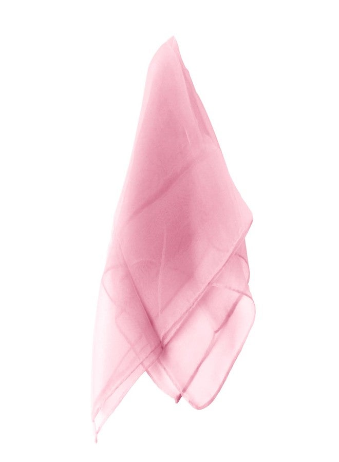 Larcele 12 Piece Juggling Plain Weave Dance Scarf for Performance Prop Accessory 24 x 24 inches WDSJ-02（Light Pink） - Image 5