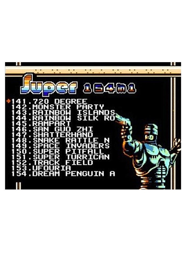 general 154 In 1 Retro Game FC Cartridge For Family Computer 8 Bit Muilt Game Cartridge Famicom Blue housing - Image 3