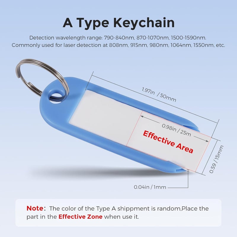 Cloudray IR Laser Detector Card Ceramic Plate 2.4 * 0.8 * 0.12inch Alignment Tool Visulizer Detector Display Board Card for 900-1100nm Type B - Image 3