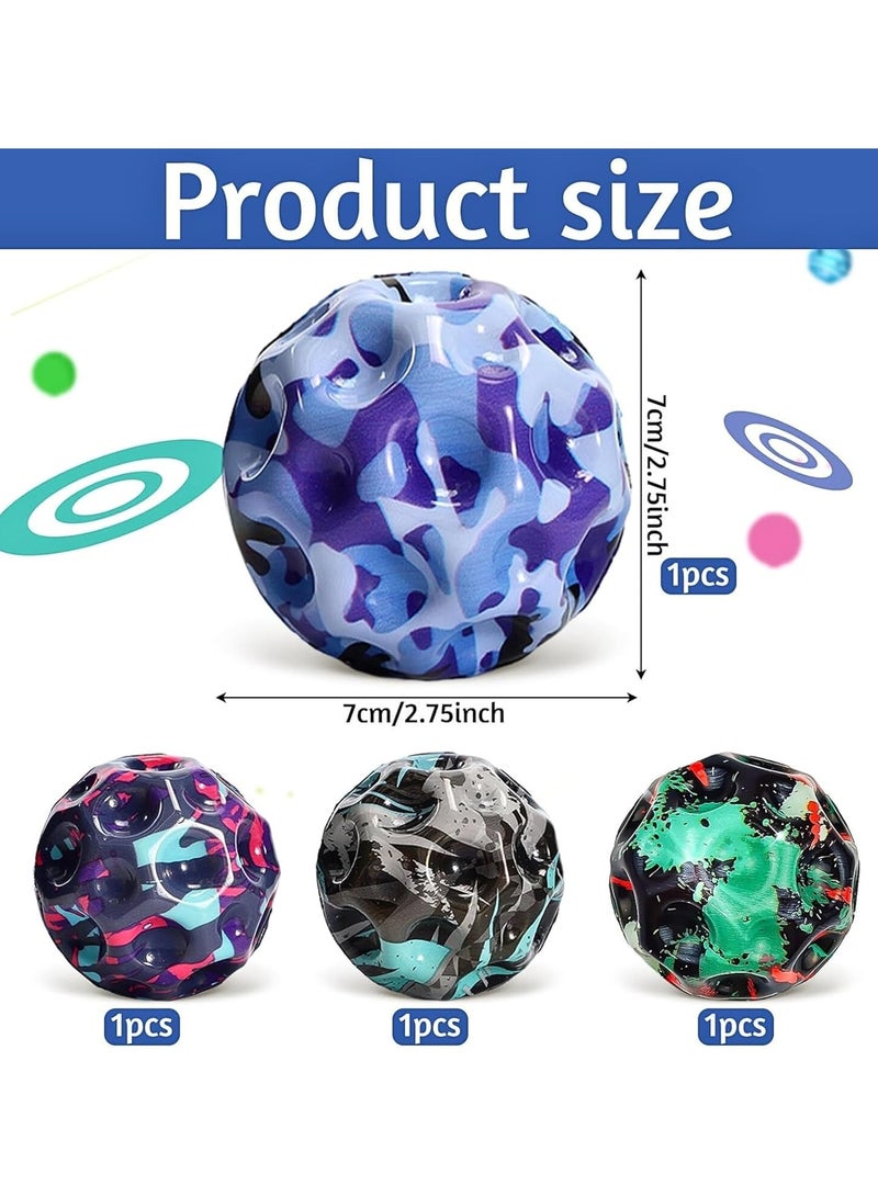 ARGT 4 Pack Moon Bounce Ball – Super High Jump Galaxy Bouncy Ball for Kids, Unique Pop Sound, Improves Hand-Eye Coordination – Easter Gift, Indoor & Outdoor Play for Boys & Girls Age 3 4 5 6 7 - Image 3