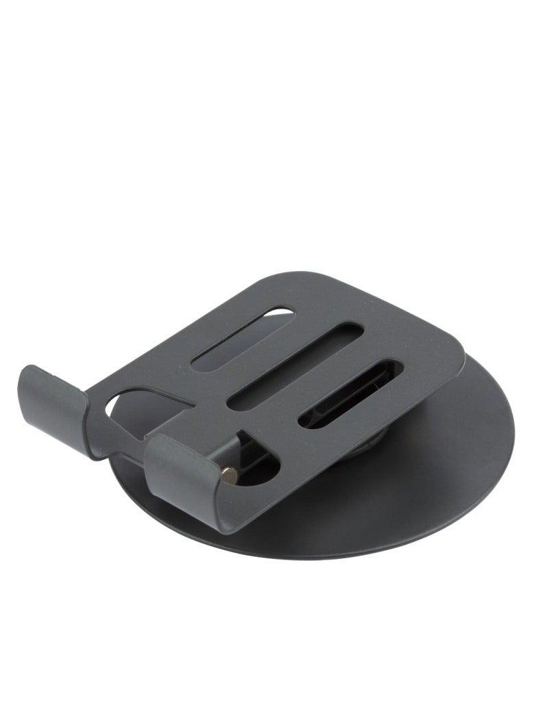 حامل هاتف متين K19- معدني قابل للطي مع دوران 360 درجة - رمادي - Image 4