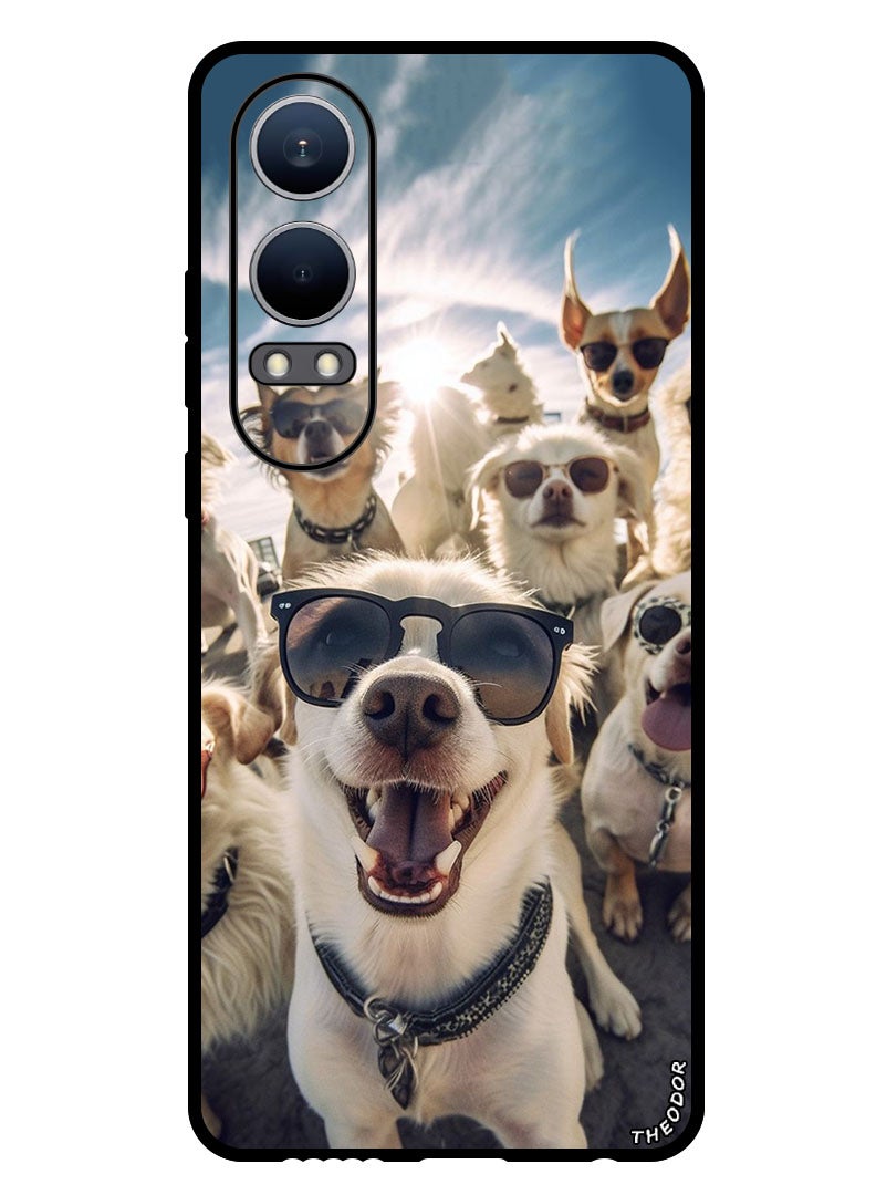 Theodor Protective Case Anti Scratch Shock Proof Bumper Cover For Oppo K12x (China) Selfie Dogs - Image 1