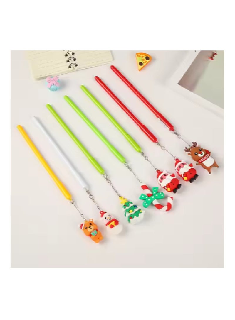 Christmas Pen Christmas Gel Pen, Cartoon Snowman Santa Claus Reindeer Christmas Tree Ballpoint Pens 1pc - Image 2