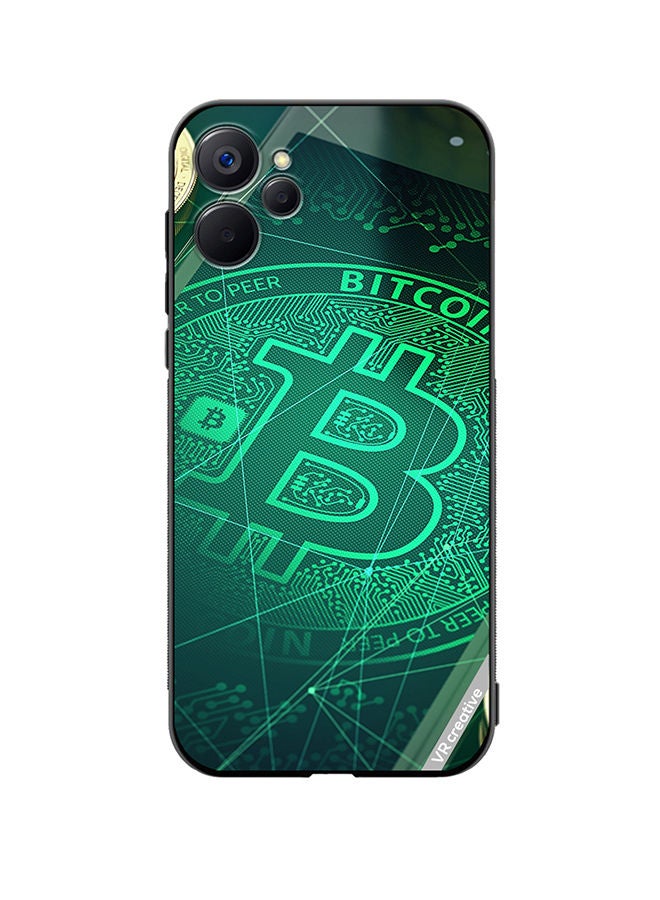 VR CREATIVE Protective Case Cover For Realme 9i 5G Bitcoin Design Multicolour - Image 1