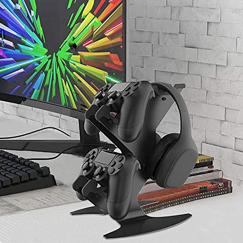 NBCP Controller Holder, Game Controller Rack Headset Stand for Xbox Series X S/Xbox one / PS5 / PS4 / NS/PC/Headset, Aluminum Metal Mount Universal Organizer for Video Game Accessories - Image 2