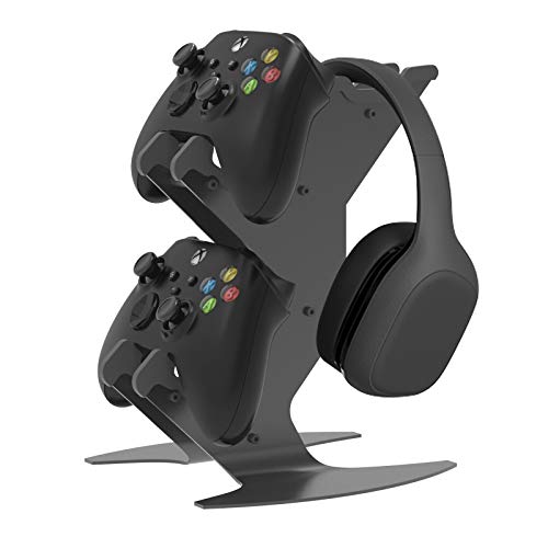 NBCP Controller Holder, Game Controller Rack Headset Stand for Xbox Series X S/Xbox one / PS5 / PS4 / NS/PC/Headset, Aluminum Metal Mount Universal Organizer for Video Game Accessories - Image 1