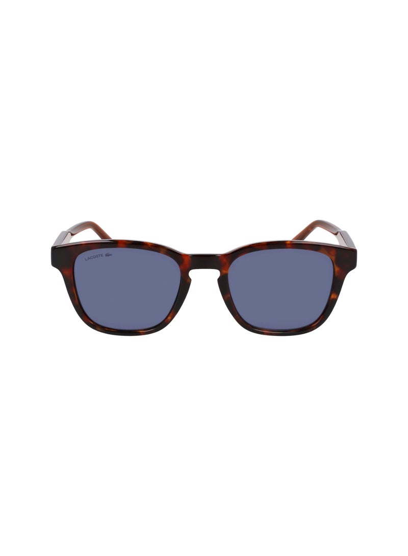 LACOSTE FULL RIM BIO INJ-G820 MODIFIED RECTANGLE LACOSTE SUNS L6026S  5120 (219) HAVANA BROWN - Image 1