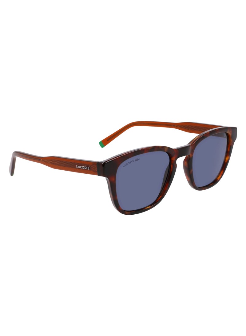 LACOSTE FULL RIM BIO INJ-G820 MODIFIED RECTANGLE LACOSTE SUNS L6026S  5120 (219) HAVANA BROWN - Image 3