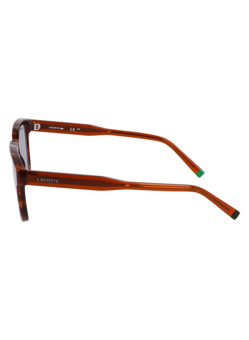 LACOSTE FULL RIM BIO INJ-G820 MODIFIED RECTANGLE LACOSTE SUNS L6026S  5120 (219) HAVANA BROWN - Image 4