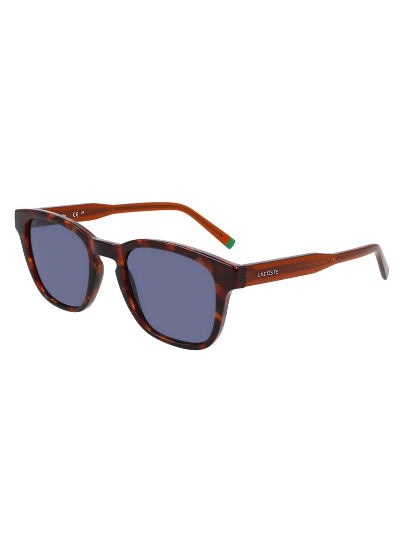 LACOSTE FULL RIM BIO INJ-G820 MODIFIED RECTANGLE LACOSTE SUNS L6026S  5120 (219) HAVANA BROWN - Image 2