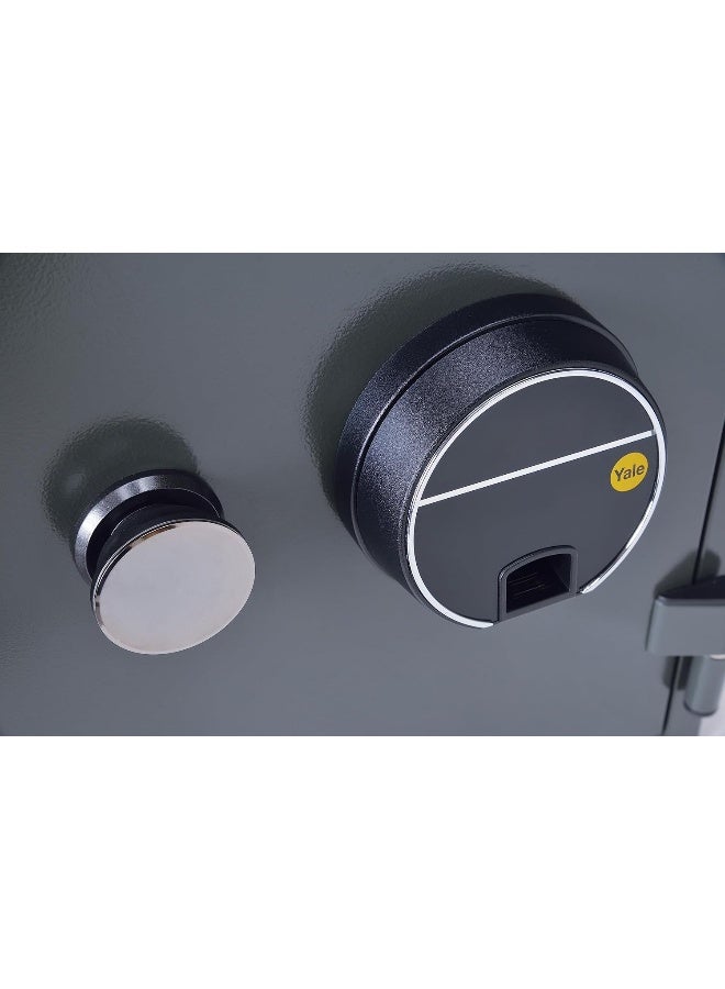 Yale High Security Biometric Fire Safe XLarge, 1 hour fire resistance, LED display panel, 16mm Locking bolts, upto 126 fingerprint storage, Black, suitable for home and office use, YFF/520/FG2 - Image 4