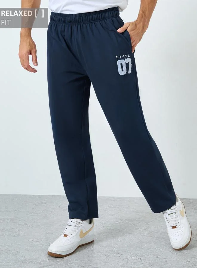 Styli Men Navy Blue Relaxed Fit Joggers
